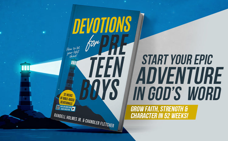 Devotions for Preteen Boys: 52 Weeks of Bible-Based Devotionals with QR Codes & Video Check-In's